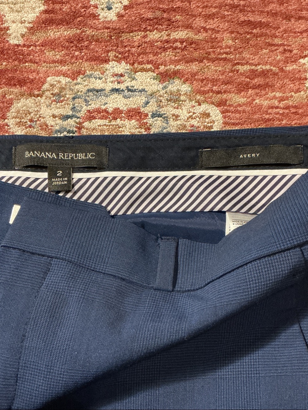Banana Republic Women's Navy Tailored Dress Pants - Picture 2 of 3